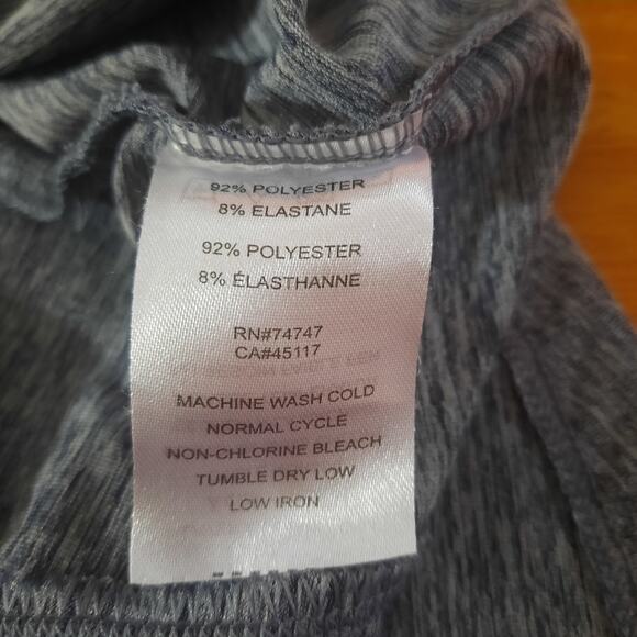 Ascend Womens Gray V-Neck Short Sleeve Performance Tee Size M/L - Picture 5 of 6